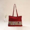 Red - Srikalahasti Kalamkari Handpainted Shoulder Bag 09