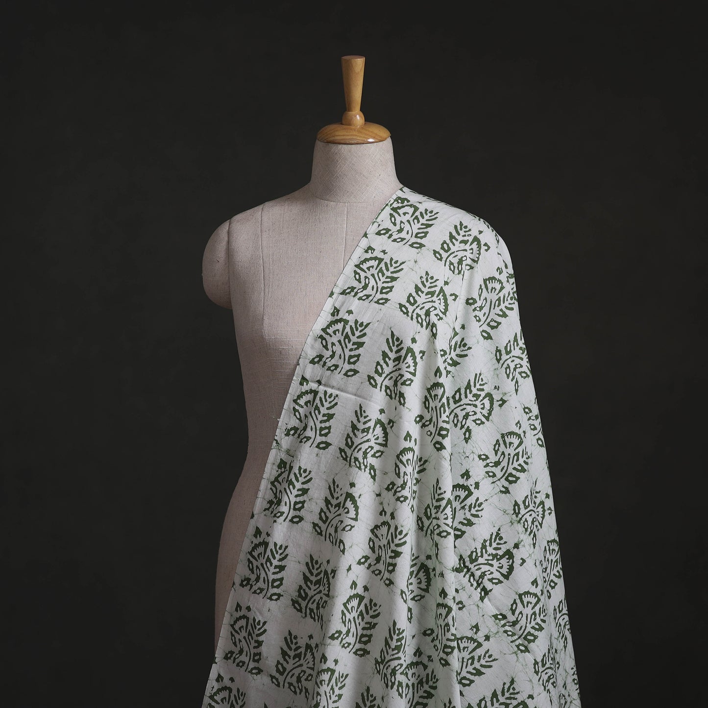 Kutch Hand Block Batik Print Pure Cotton Fabric 01