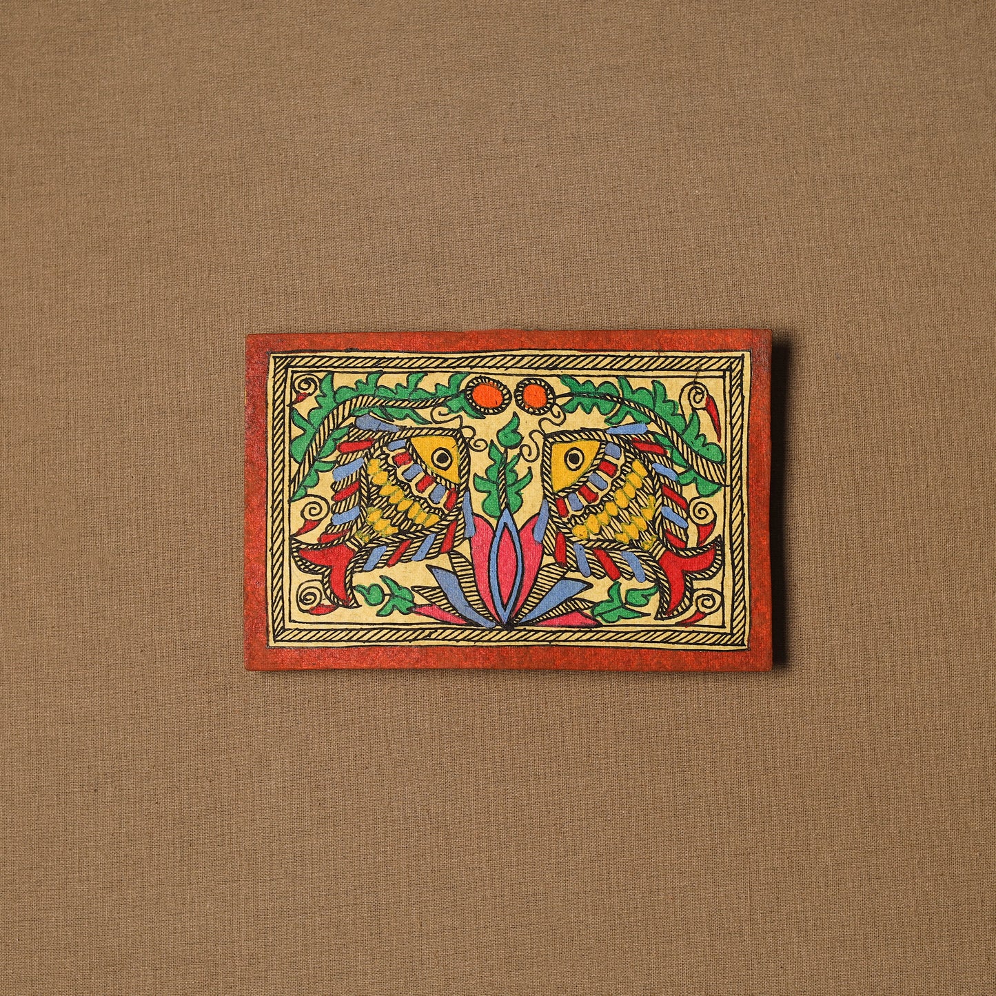 Traditional handpainted madhubani painting by hira devi (3