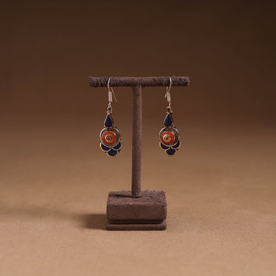 Orange - ethnic tribal tibetan earrings from himalaya 47