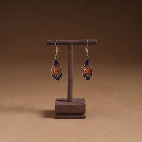 Orange - ethnic tribal tibetan earrings from himalaya 47