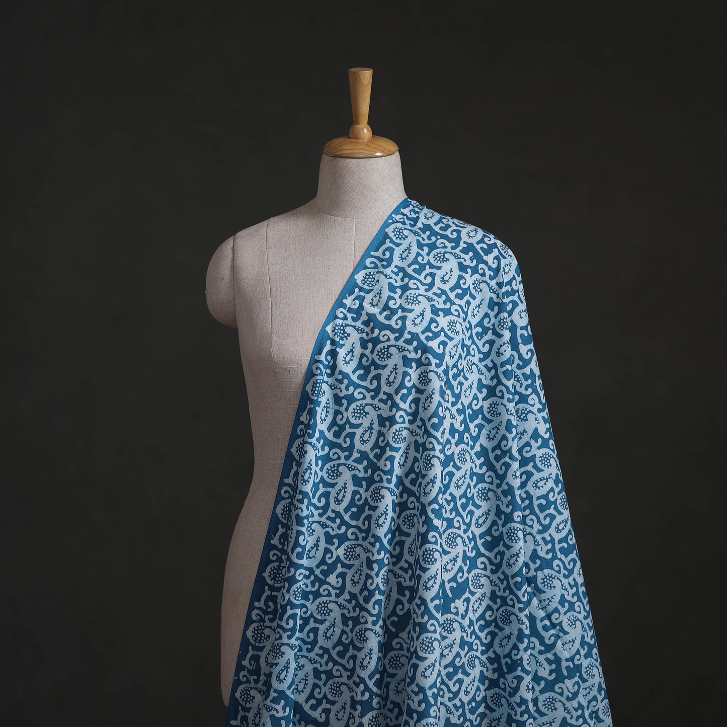 Kutch Hand Block Batik Print Pure Cotton Fabric 13