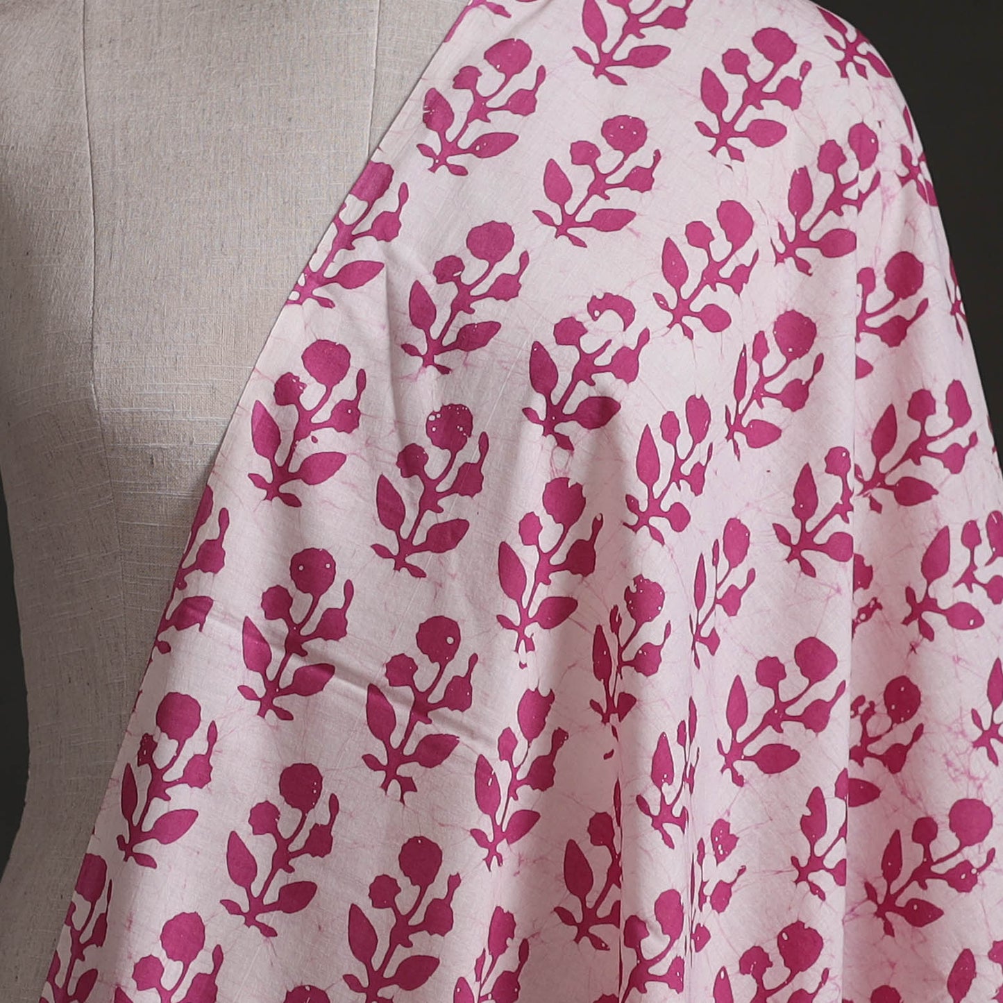 Kutch Hand Block Batik Print Pure Cotton Fabric 17