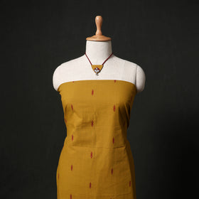 Jacquard Woven 2pc Cotton Unstitched Dress Material Kurta Set with Jewellery 29