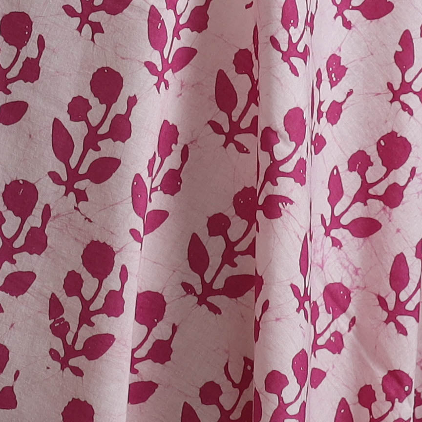 Kutch Hand Block Batik Print Pure Cotton Fabric 17