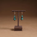 Green - ethnic tribal tibetan earrings from himalaya 61