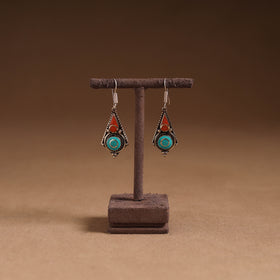 Multicolor - ethnic tribal tibetan earrings from himalaya