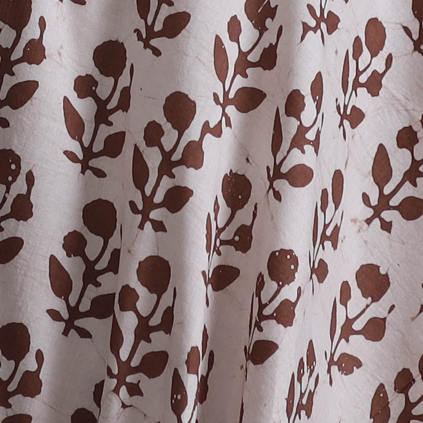 Kutch Hand Block Batik Print Pure Cotton Fabric 18