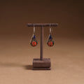 Orange - ethnic tribal tibetan earrings from himalaya 67