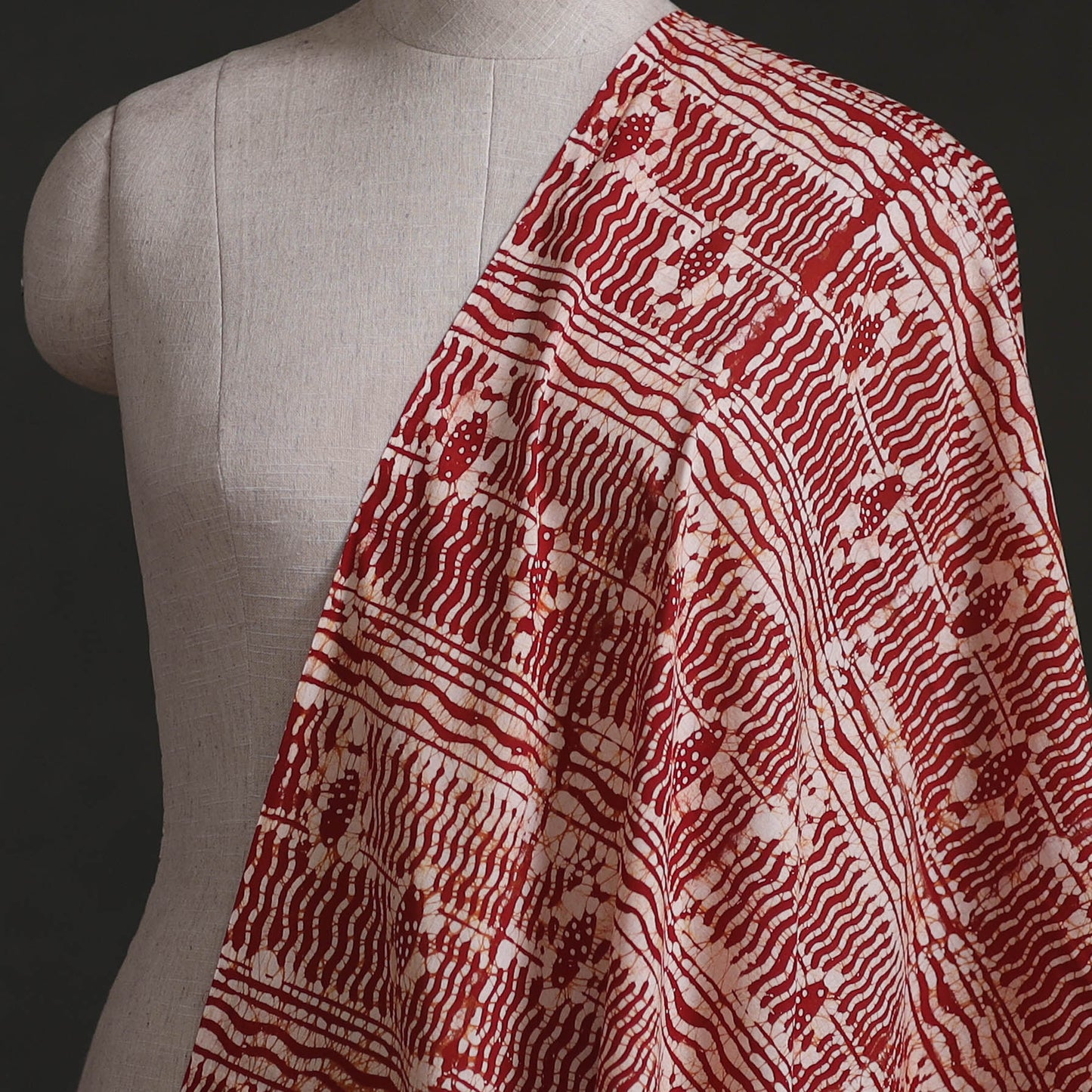Kutch Hand Block Batik Print Pure Cotton Fabric 20