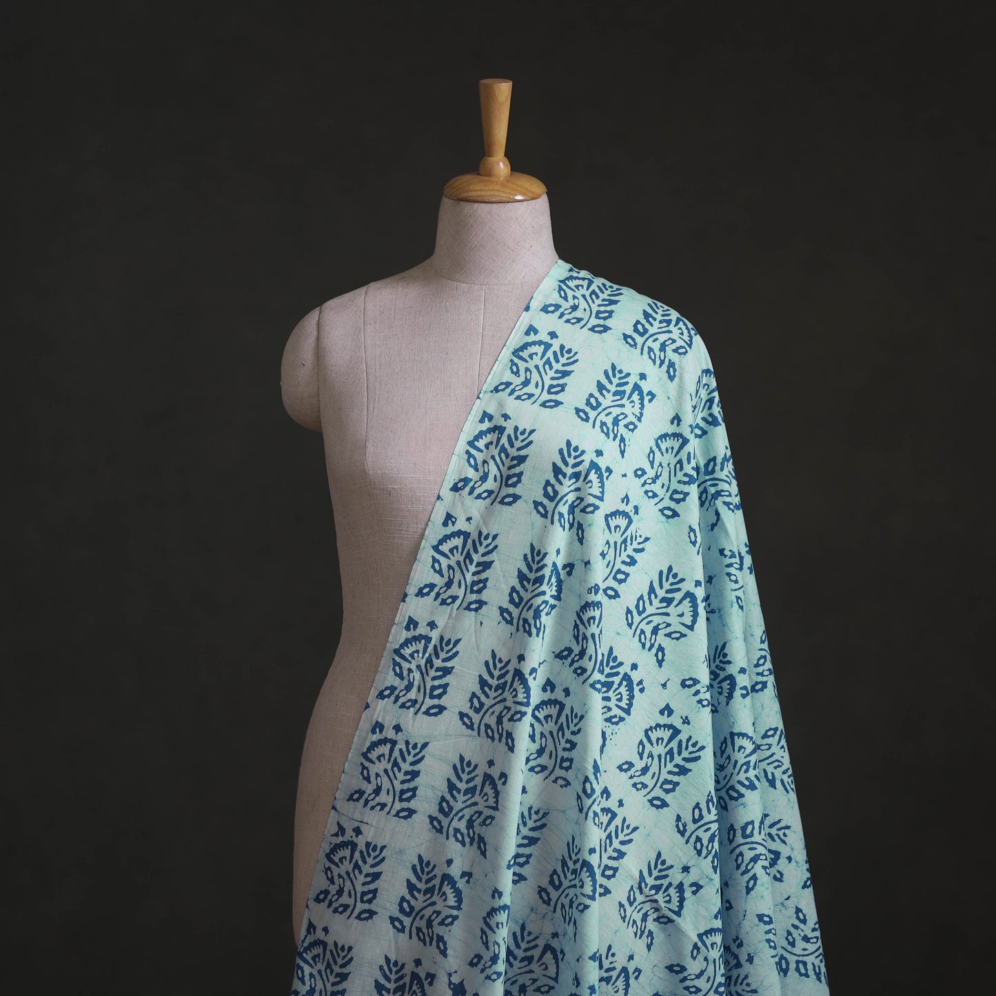 Kutch Hand Block Batik Print Pure Cotton Fabric 23