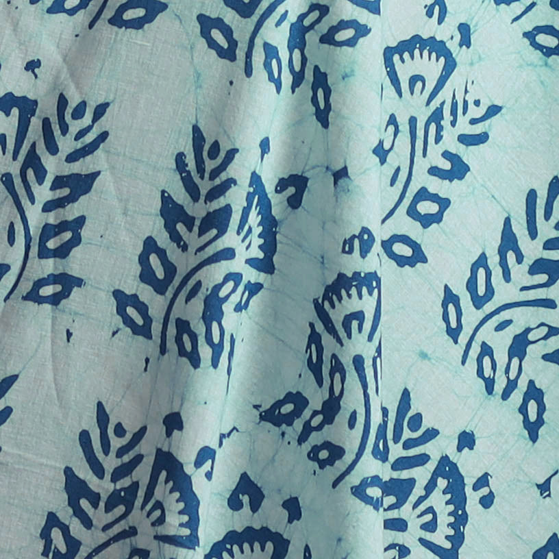 Kutch Hand Block Batik Print Pure Cotton Fabric 23