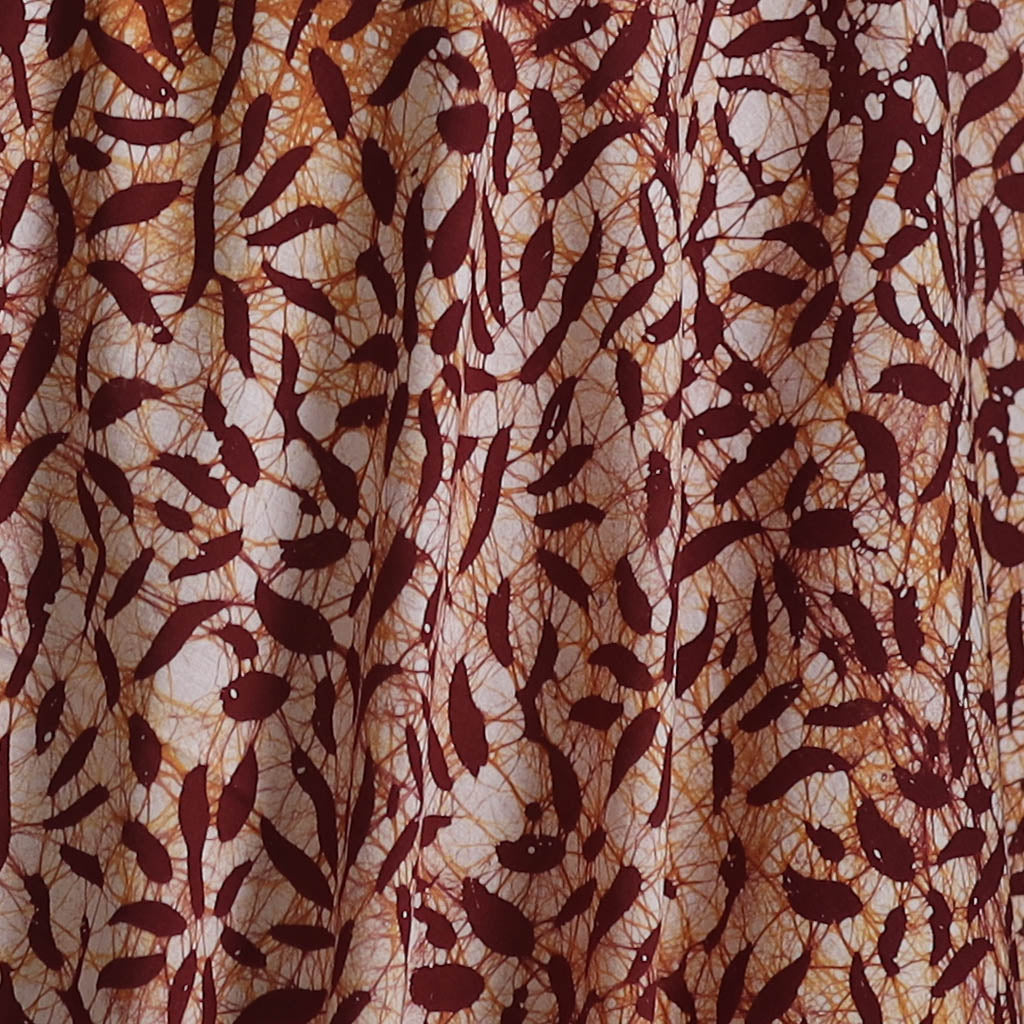 Kutch Hand Block Batik Print Pure Cotton Fabric 28
