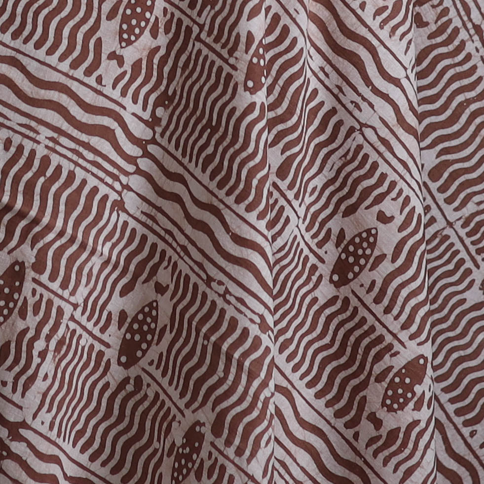 Kutch Hand Block Batik Print Pure Cotton Fabric 29
