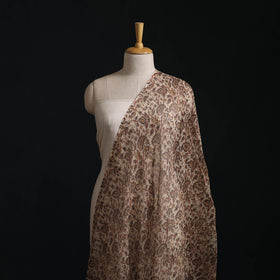 Pedana Hand Block Print Natural Dyed Kota Doria Cotton Kalamkari Fabric 01