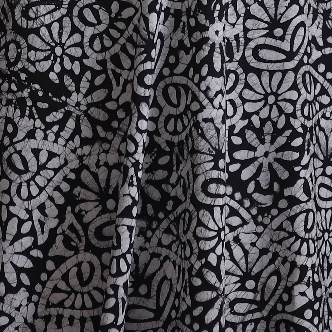 Kutch Hand Block Batik Print Pure Cotton Fabric 31