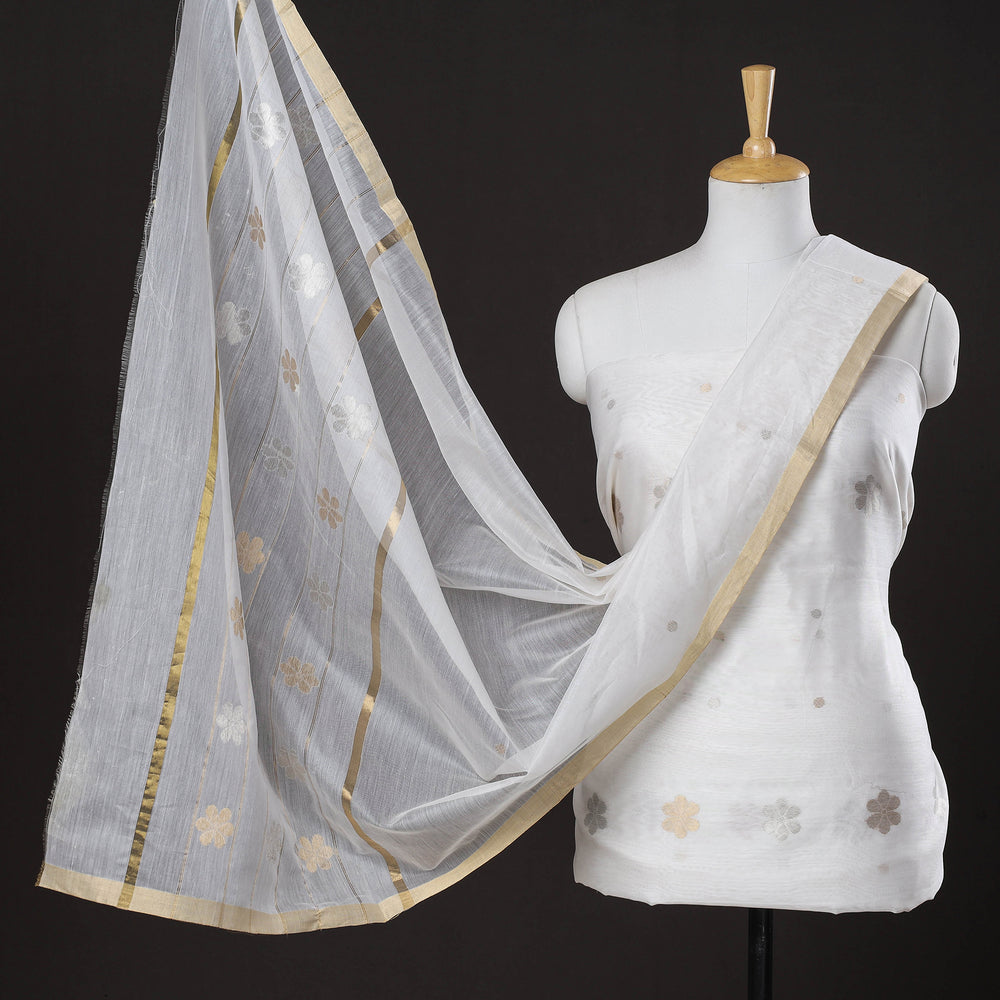 chanderi silk dress material