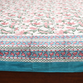 Sanganeri Hand Block Print Cotton Double Bedsheet Set (108 x 90 in) 02