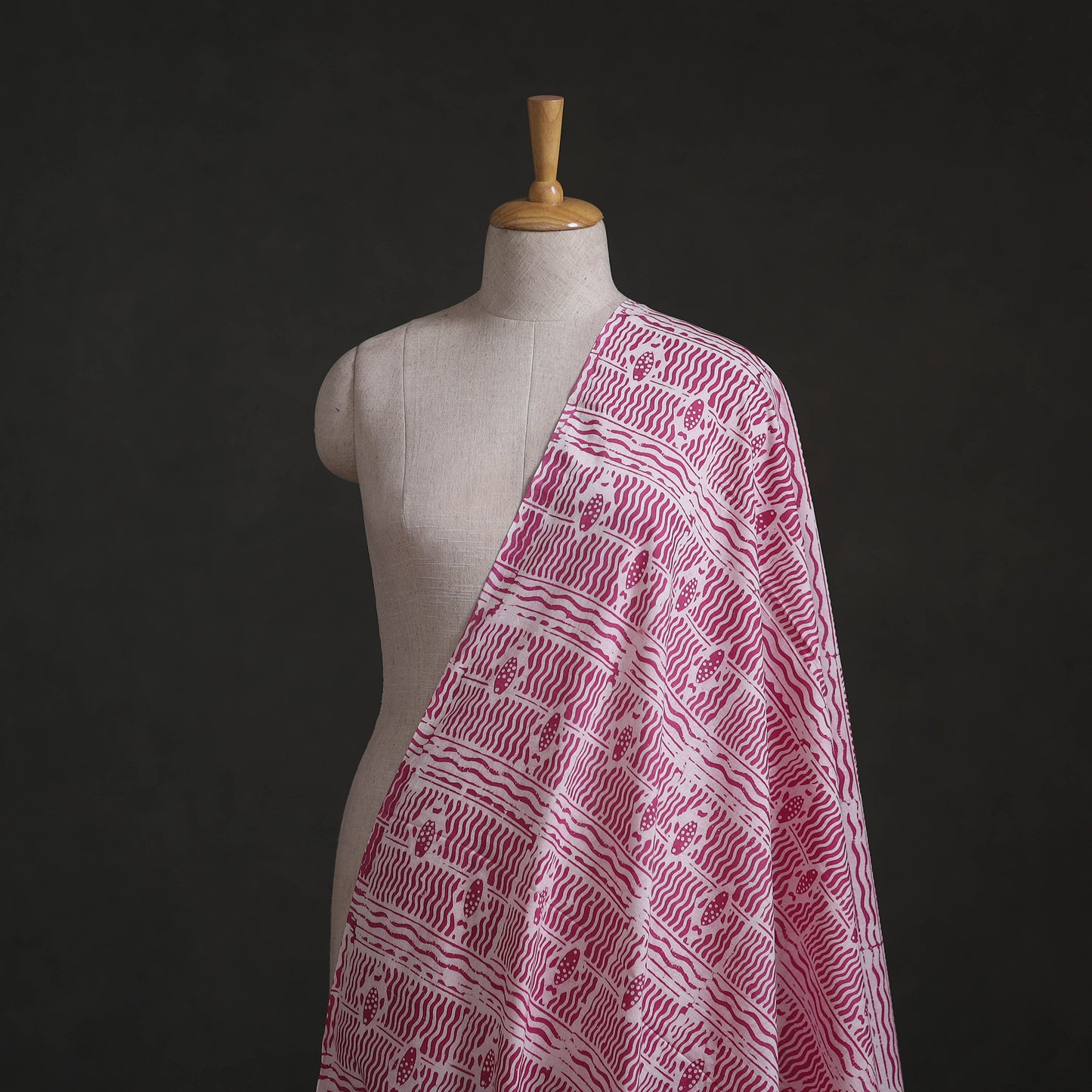 Kutch Hand Block Batik Print Pure Cotton Fabric 38
