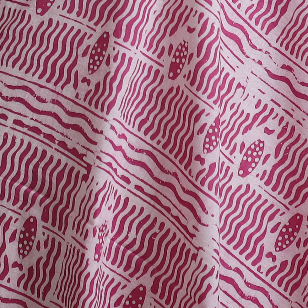 Kutch Hand Block Batik Print Pure Cotton Fabric 38