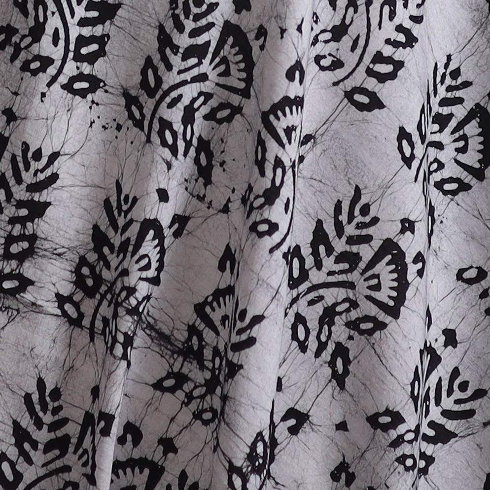 Kutch Hand Block Batik Print Pure Cotton Fabric 39