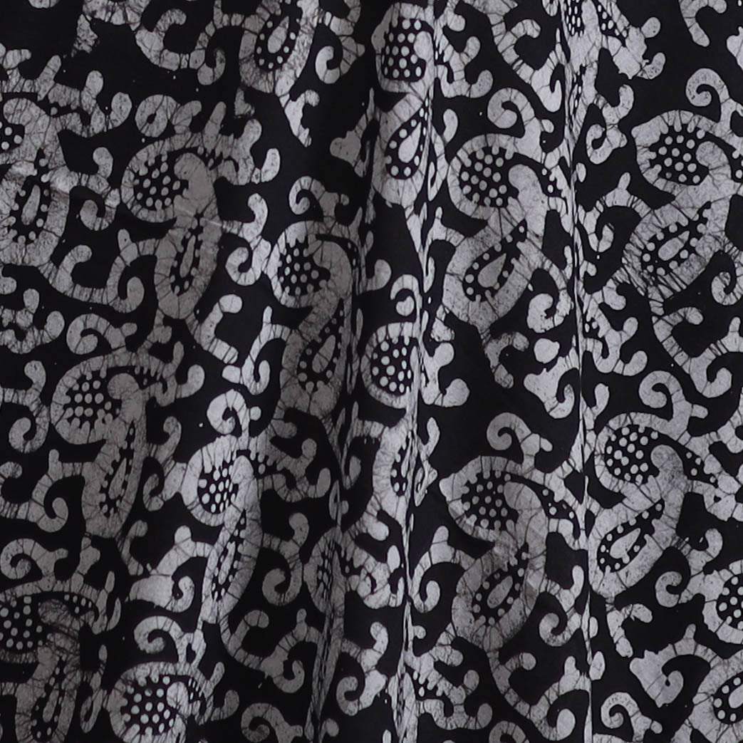 Kutch Hand Block Batik Print Pure Cotton Fabric 40
