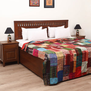 Multicolor - Khambadiya Tagai Patchwork Quilt / Gudri / Blanket 01