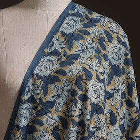 Multicolor - Ajrakh Vanaspati Hand Block Print Natural Dyed Cotton Fabric 07