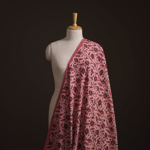 Ajrakh Vanaspati Hand Block Print Natural Dyed Cotton Fabric 08
