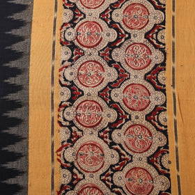 Pochampally Ikat Cotton Fabric with Kalamkari Border 04
