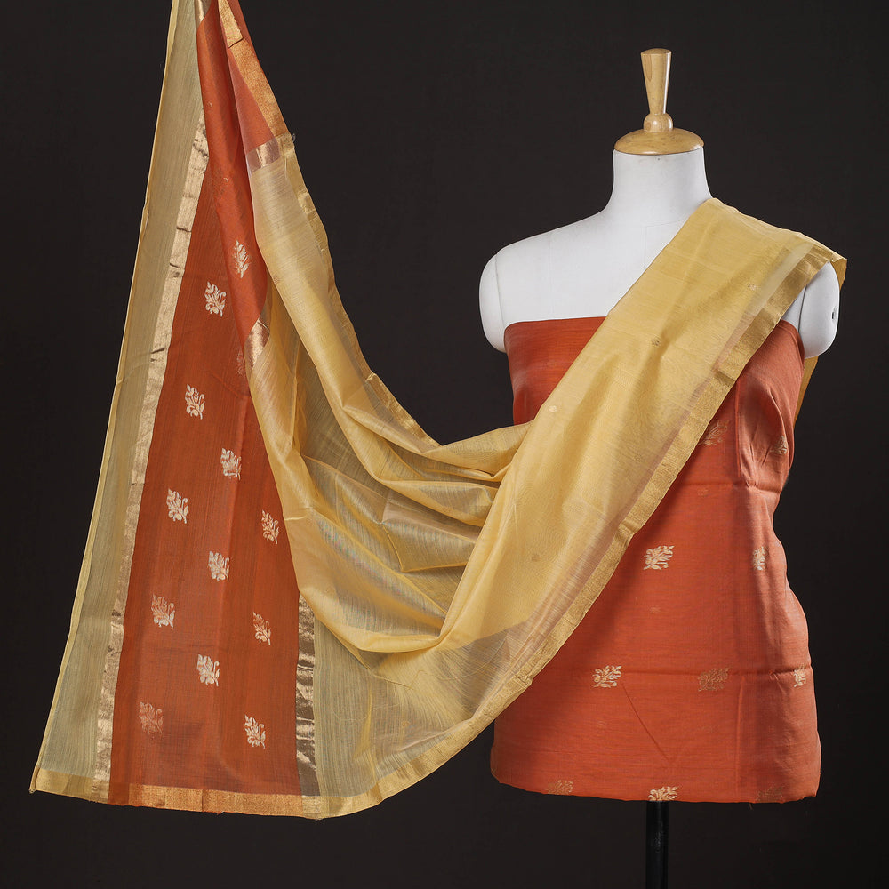 chanderi silk dress material