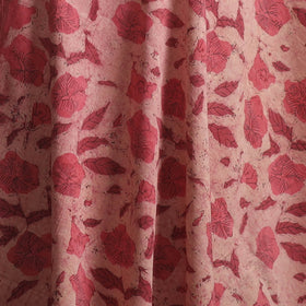 Pink - Ajrakh Vanaspati Hand Block Print Natural Dyed Cotton Fabric 10