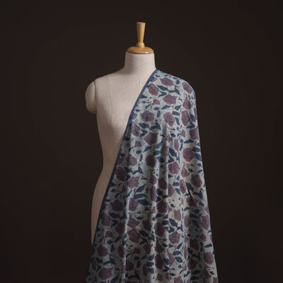 Ajrakh Vanaspati Hand Block Print Natural Dyed Cotton Fabric 11