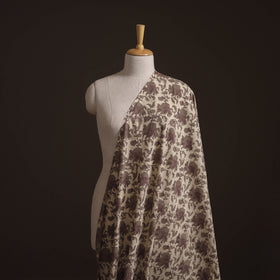 Ajrakh Vanaspati Hand Block Print Natural Dyed Cotton Fabric 12