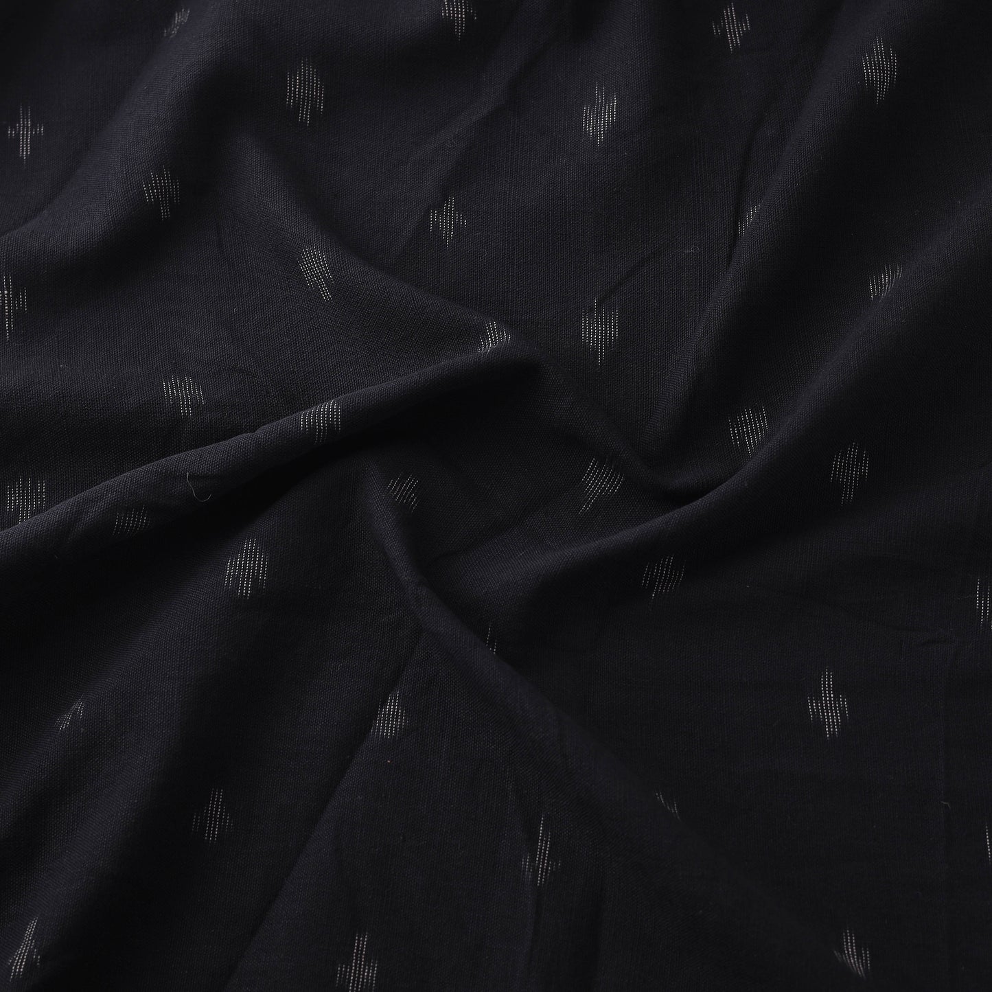 Pochampally Ikat Cotton Fabric with Kalamkari Border 08