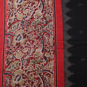 Pochampally Ikat Cotton Fabric with Kalamkari Border 08