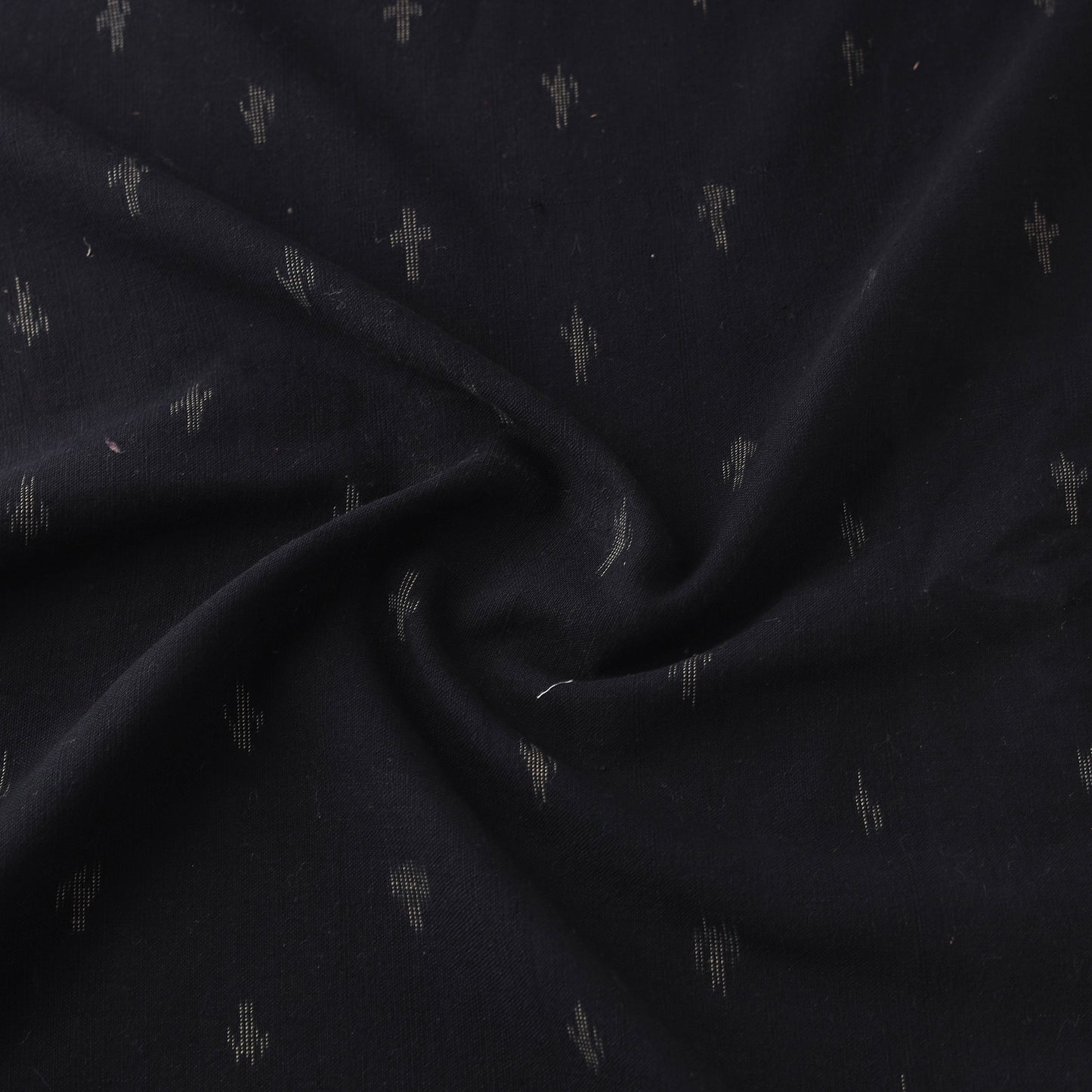 Pochampally Ikat Cotton Fabric with Kalamkari Border 09