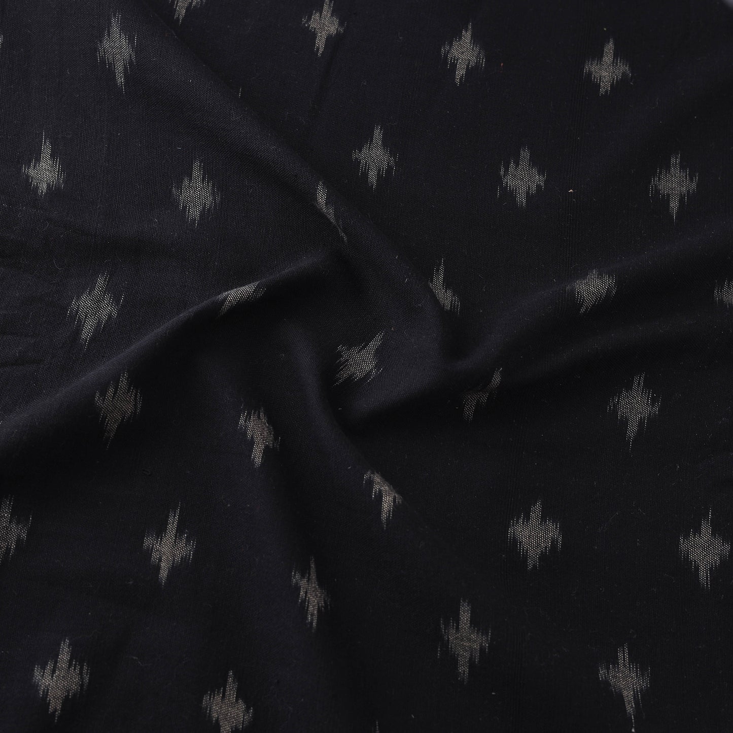 Pochampally Ikat Cotton Fabric with Kalamkari Border 10