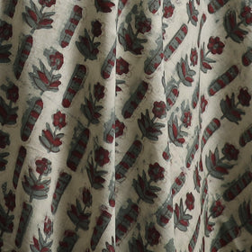 Ajrakh Vanaspati Hand Block Print Natural Dyed Cotton Fabric 15