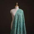 Blue - Ajrakh Vanaspati Hand Block Print Natural Dyed Cotton Fabric 18