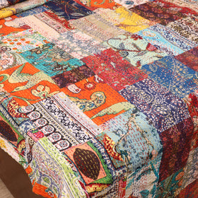 Multicolor - Khambadiya Tagai Patchwork Quilt / Gudri / Blanket 09