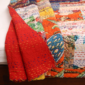 Multicolor - Khambadiya Tagai Patchwork Quilt / Gudri / Blanket 09