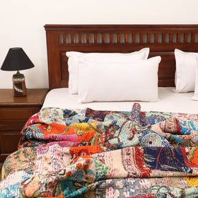 Multicolor - Khambadiya Tagai Patchwork Quilt / Gudri / Blanket 09