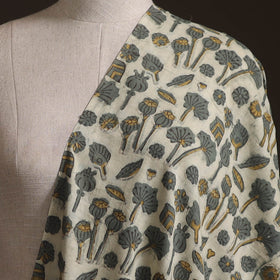 Green - Ajrakh Vanaspati Hand Block Print Natural Dyed Cotton Fabric 21