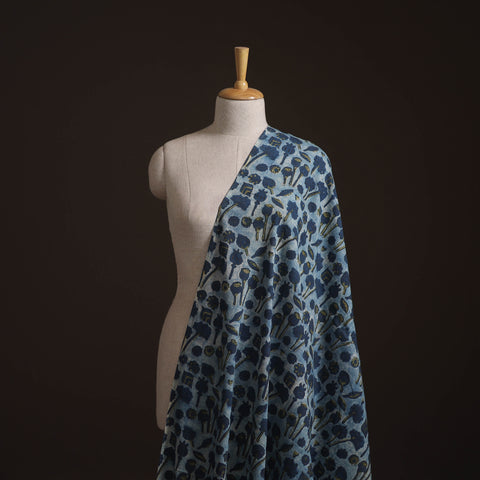 Ajrakh Vanaspati Hand Block Print Natural Dyed Cotton Fabric 22