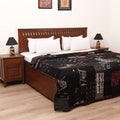 Black - Khambadiya Tagai Patchwork Quilt / Gudri / Blanket 15