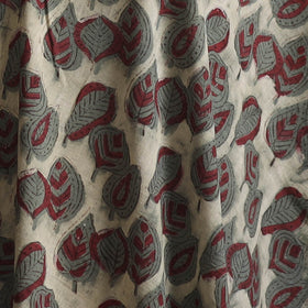 Multicolor -Ajrakh Vanaspati Hand Block Print Natural Dyed Cotton Fabric 25