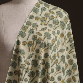 Ajrakh Vanaspati Hand Block Print Natural Dyed Cotton Fabric 27