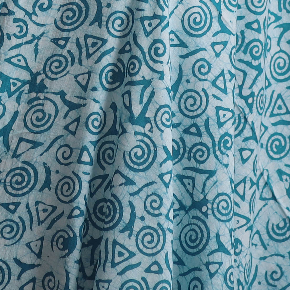 Kutch Hand Block Batik Print Pure Cotton Fabric 42