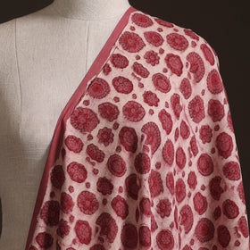 Red - Ajrakh Vanaspati Hand Block Print Natural Dyed Cotton Fabric 28